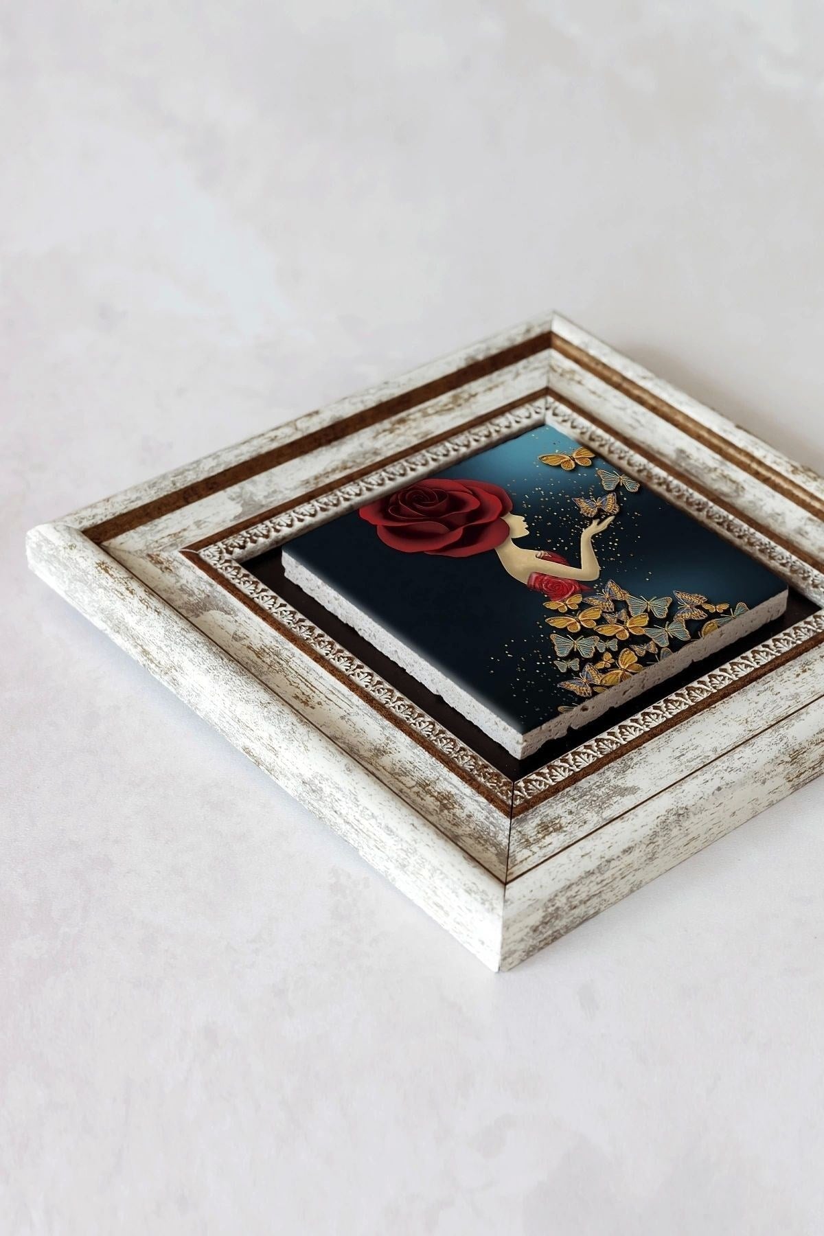 Çerçeveli Taş Tablo , Çerçeveli Taş Duvar Dekoruenkcrcvtbl-00147 20 cm