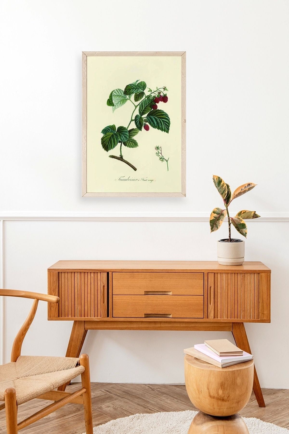 Yaprak Ahşap Çerçeveli Tablo 23 x 30