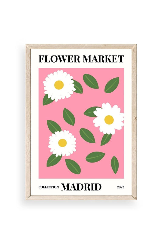 Çiçek Ahşap Çerçeveli Tablo 30 x 42