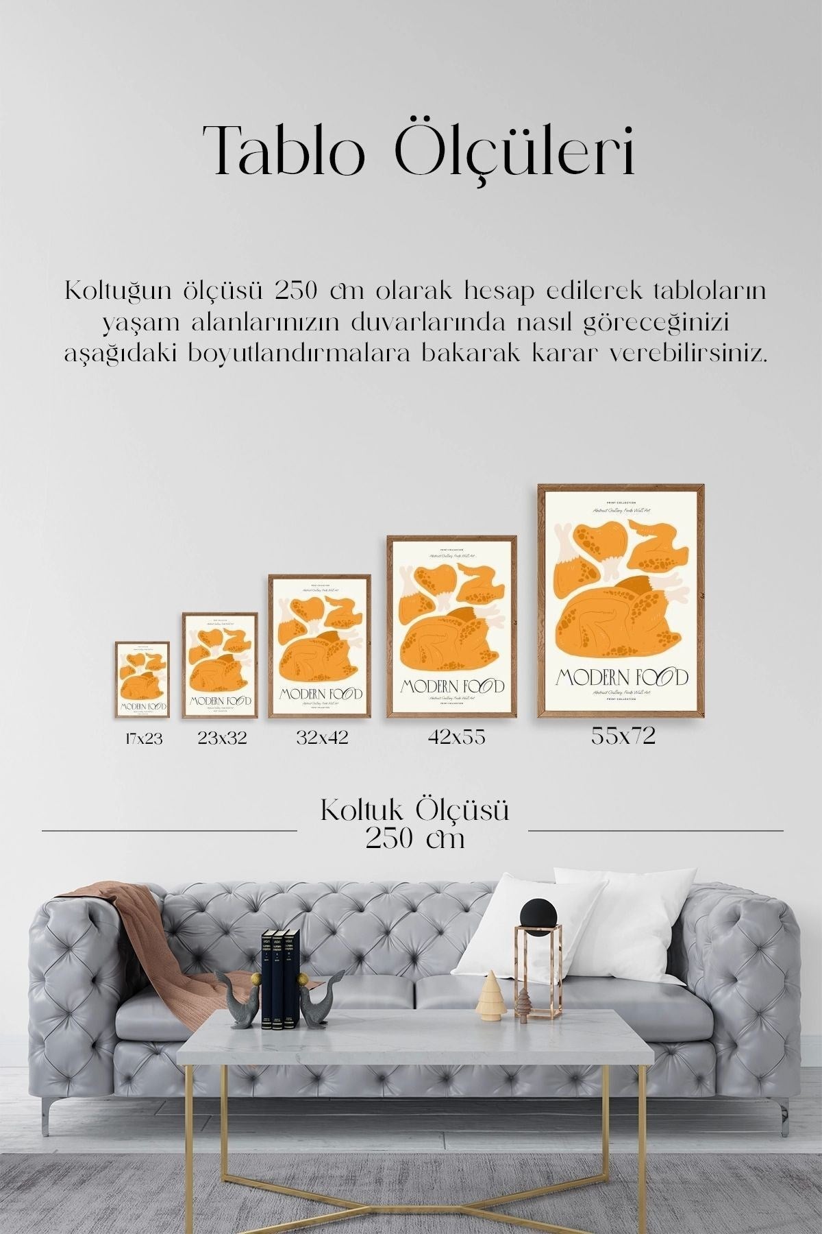 Tavuk Ahşap Çerçeveli Tablo 50 x 70