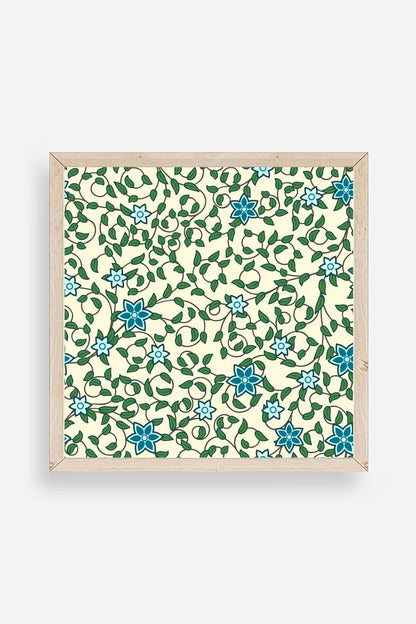 Çiçek Ahşap Çerçeveli Tablo 50 x 50