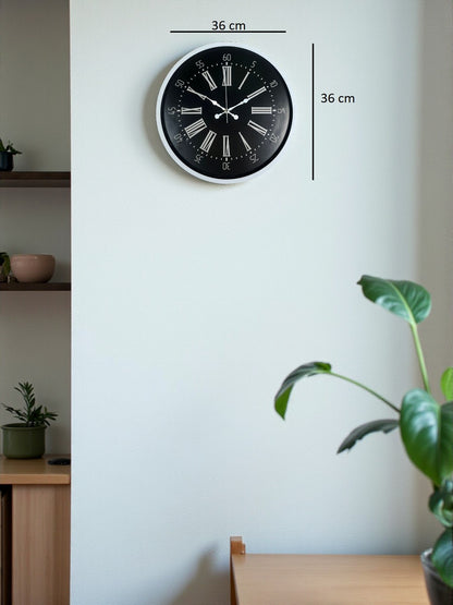 Zentime 36 Cm Beyaz Dekoratif Duvar Saati