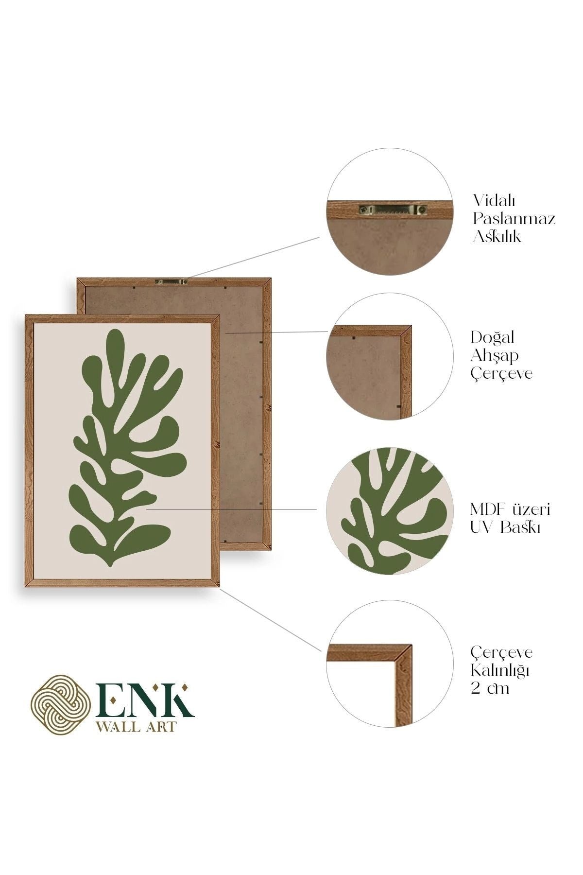 Matisse Ahşap Çerçeveli Tablo 17 x 23