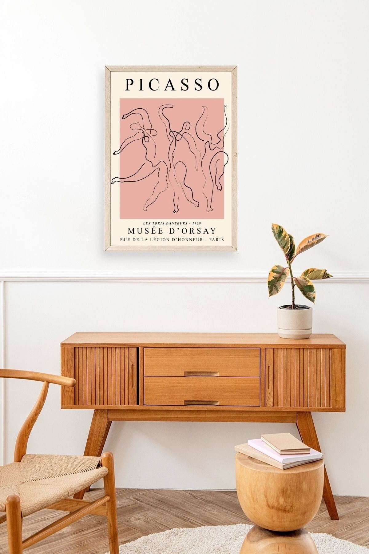 Picasso Ahşap Çerçeveli Tablo 17 x 23