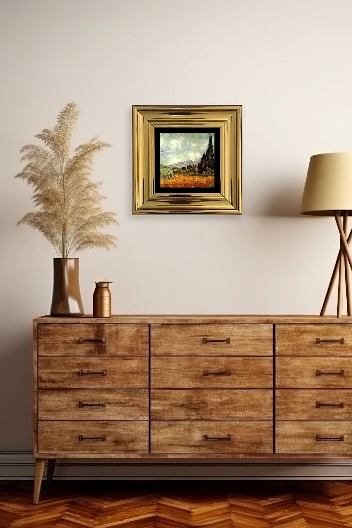 Gustav Klimpt Çerçeveli Taş Tablo 20 cm