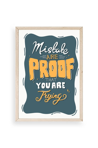 Motto Ahşap Çerçeveli Tablo 50 x 70