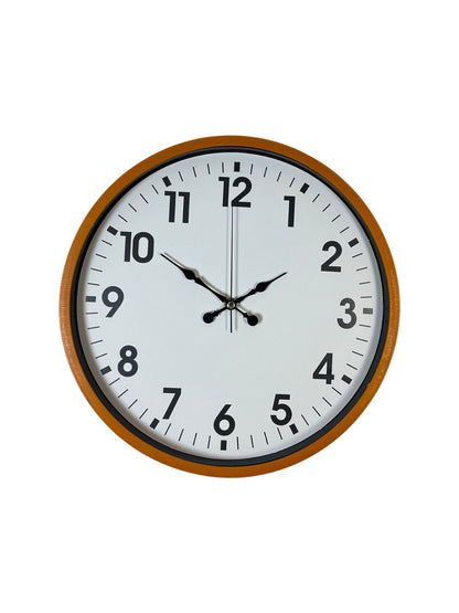 Zentime 36 Cm Turuncu Dekoratif Duvar Saati