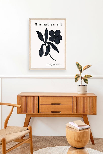 Çiçek Ahşap Çerçeveli Tablo 50 x 70