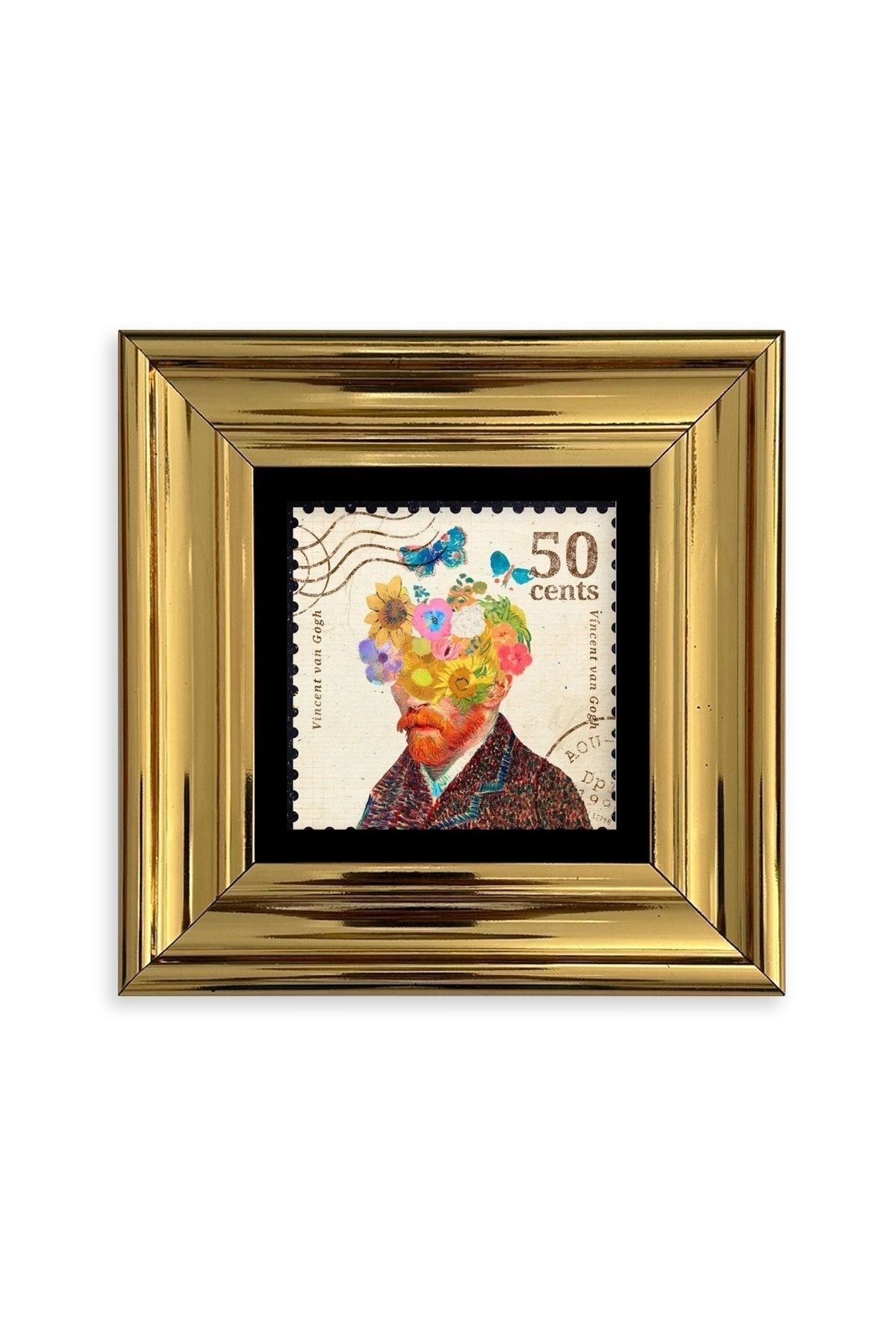 Van Gogh Çerçeveli Taş Tablo 20 cm