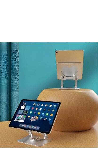 BUFFER® 360 Derece Dönebilen Yükseltilmiş Masaüstü Ayarlanabilir  Metal Tablet Standı