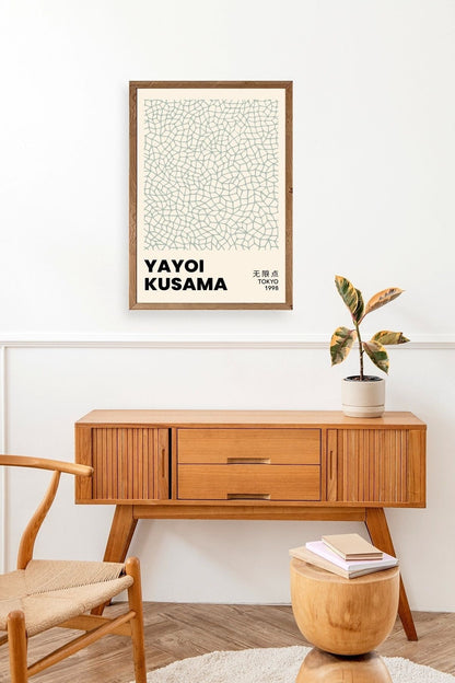 Yayoi Kusama Ahşap Çerçeveli Tablo 23 x 30