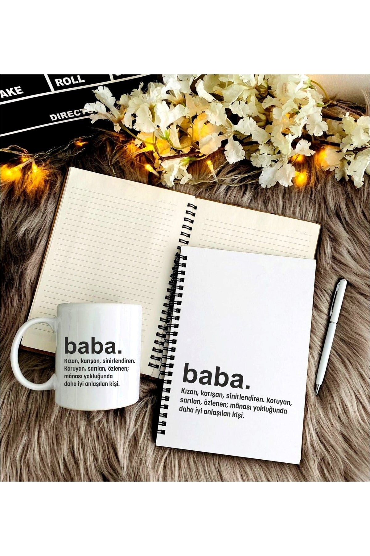 Babalar Günü Için Kalem Defter Kupa Seti