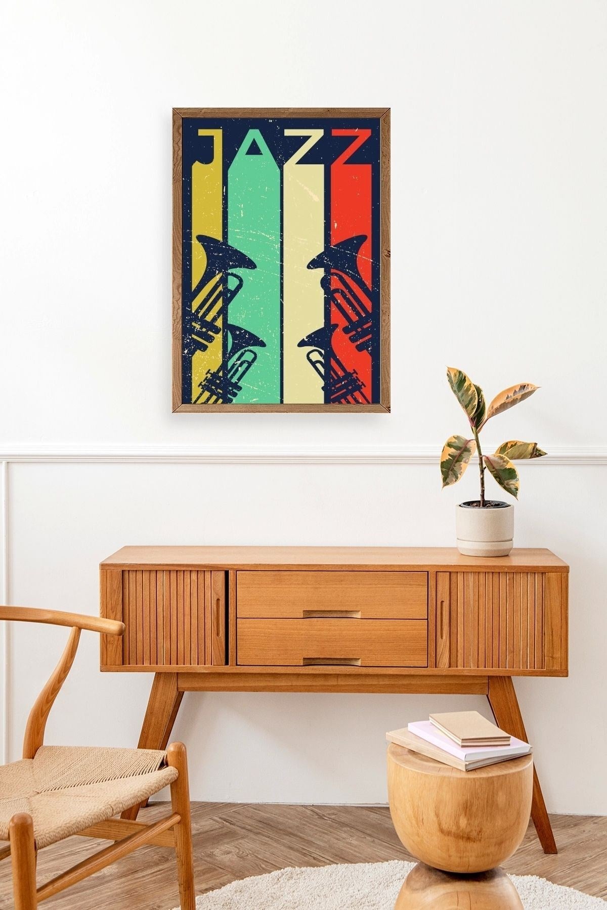 Jazz Ahşap Çerçeveli Tablo 30 x 42