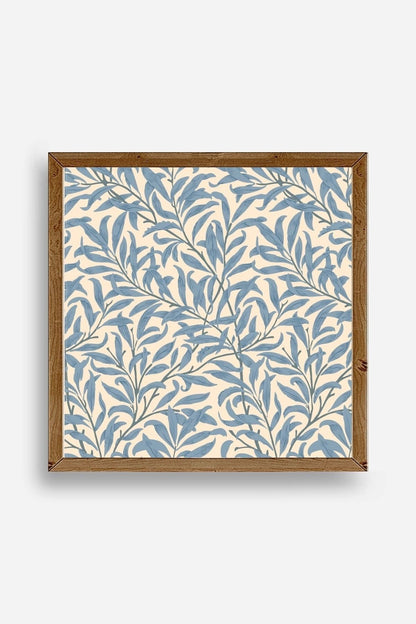 Yapraklar Ahşap Çerçeveli Tablo 23 x 23