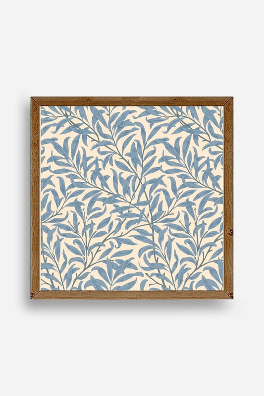 Yapraklar Ahşap Çerçeveli Tablo 23 x 23