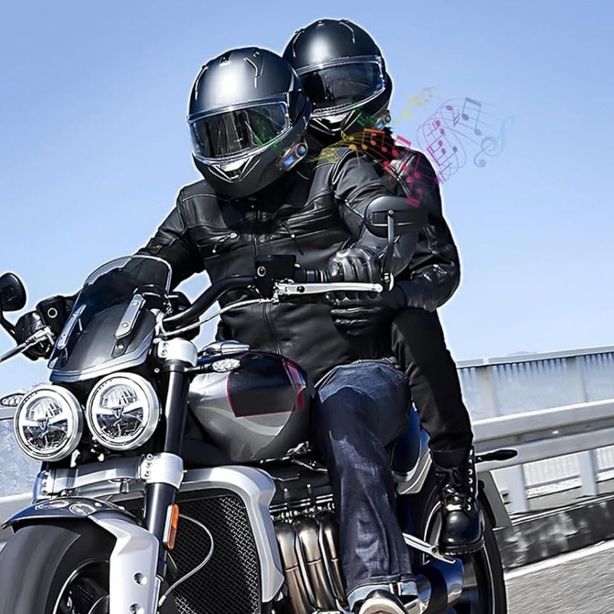 BUFFER® Y20 Motorsikletler İçin Kablosuz Bluetooth Kulaklıklı – Suya Dayanıklı, Uzun Ömürlü Batarya, Gürültü Engelleme Özellikli Kask Kulaklığı