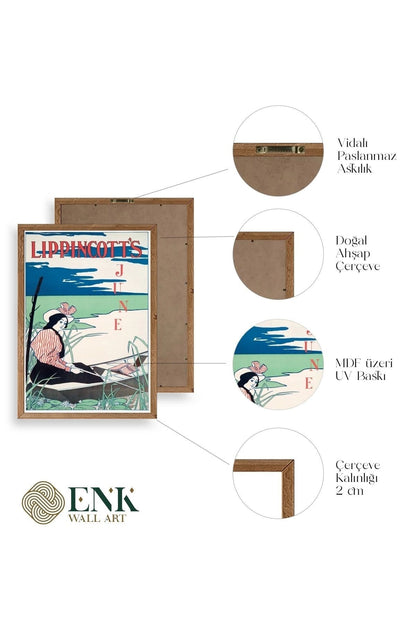 Lippincott's Ahşap Çerçeveli Tablo 23 x 30