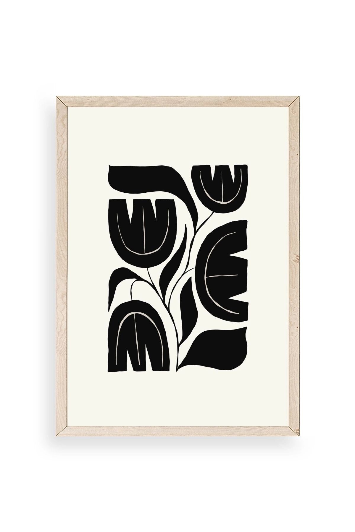 Çiçek Ahşap Çerçeveli Tablo 23 x 30