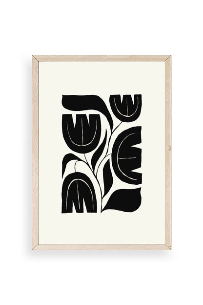 Çiçek Ahşap Çerçeveli Tablo 23 x 30