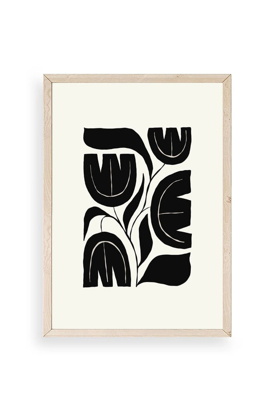 Çiçek Ahşap Çerçeveli Tablo 23 x 30