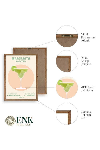 Margarita Ahşap Çerçeveli Tablo 23 x 30