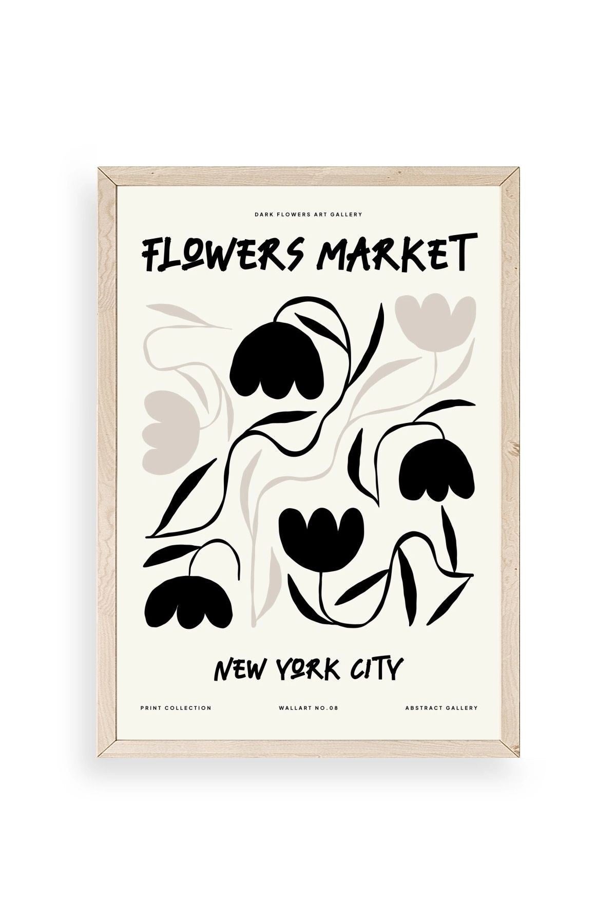 Çiçek Ahşap Çerçeveli Tablo 30 x 42