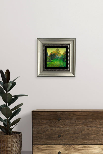 Van Gogh Çerçeveli Taş Tablo 20 cm