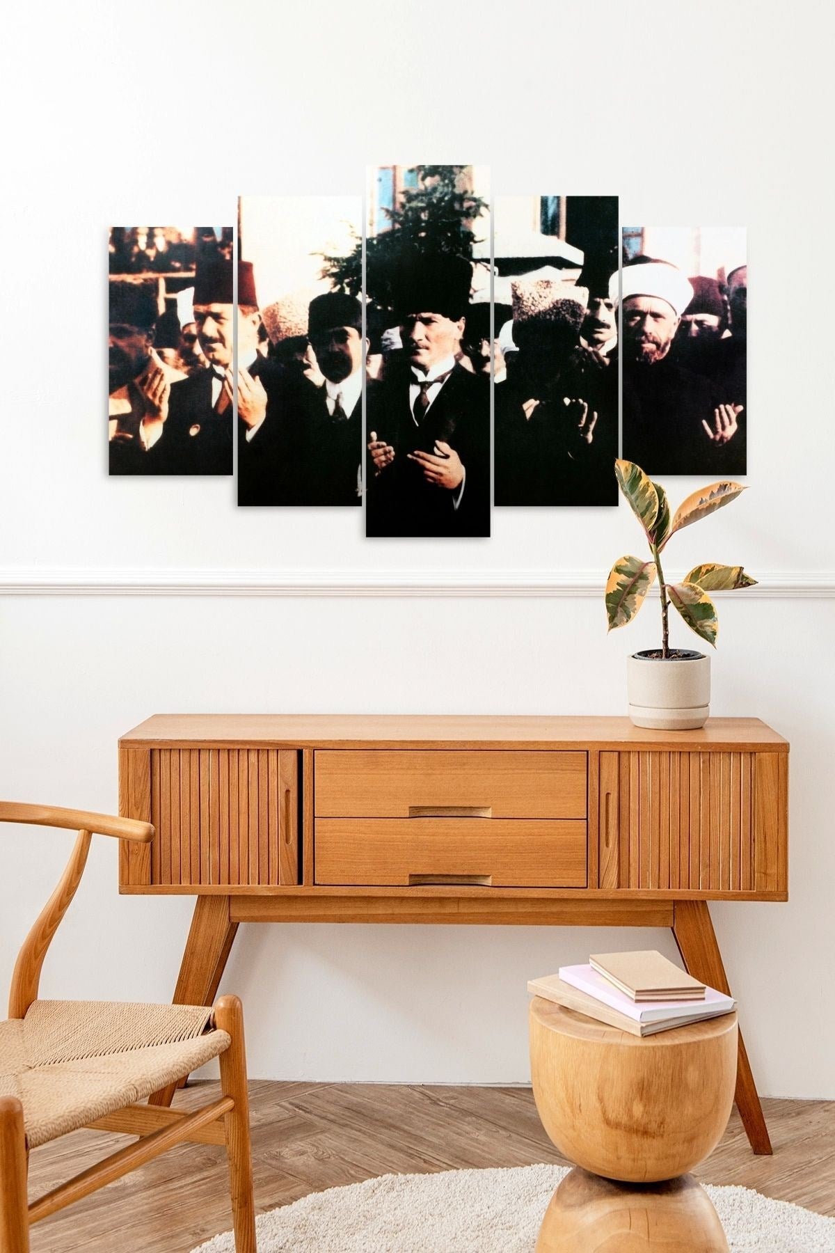 Atatürk Dua 5 Parçalı Mdf Tablo 60 x 100