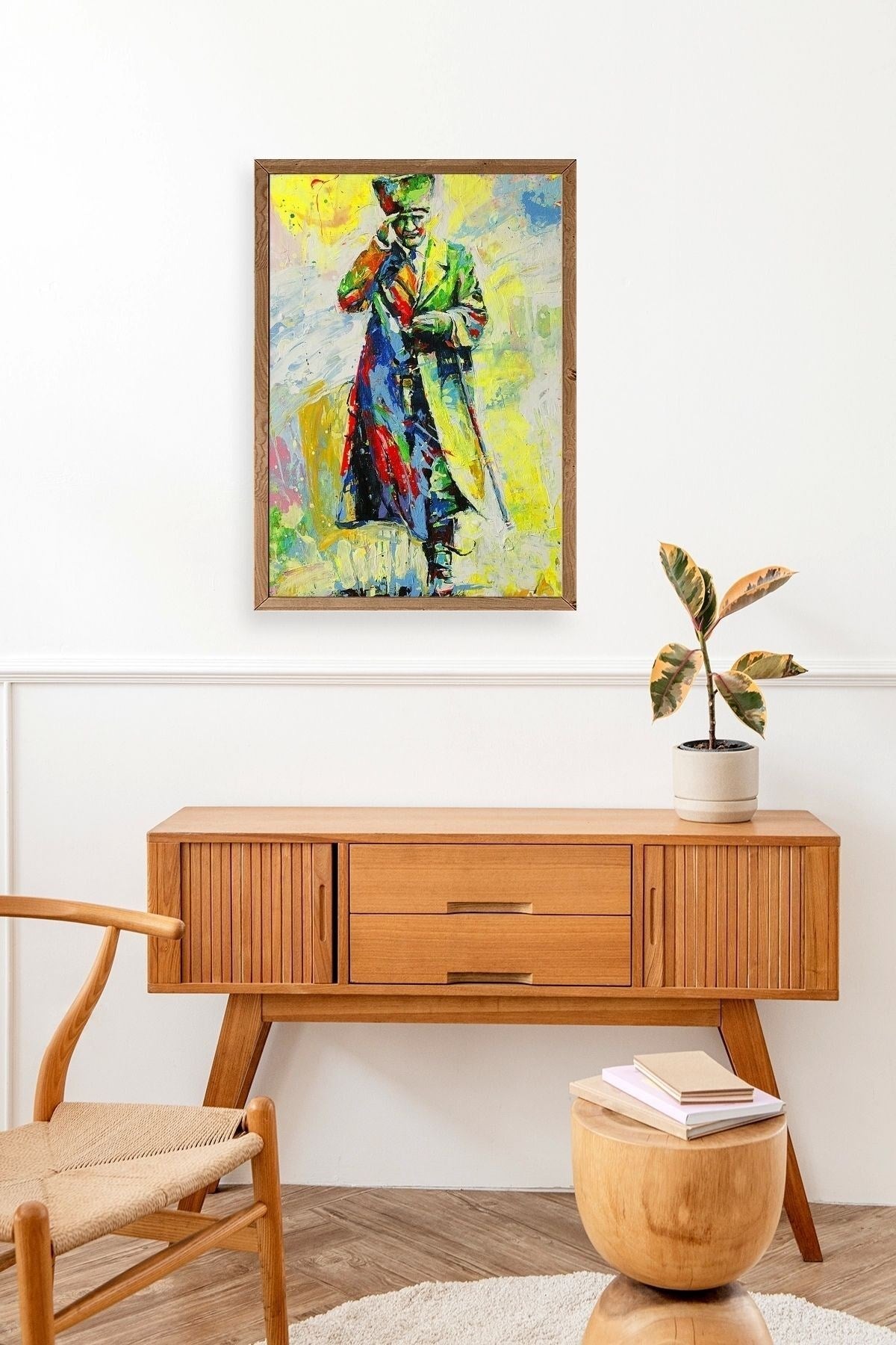 Atatürk Ahşap Çerçeveli Tablo 23 x 30