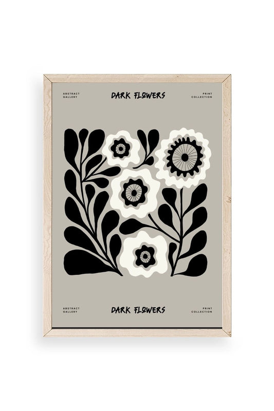 Çiçek Ahşap Çerçeveli Tablo 17 x 23