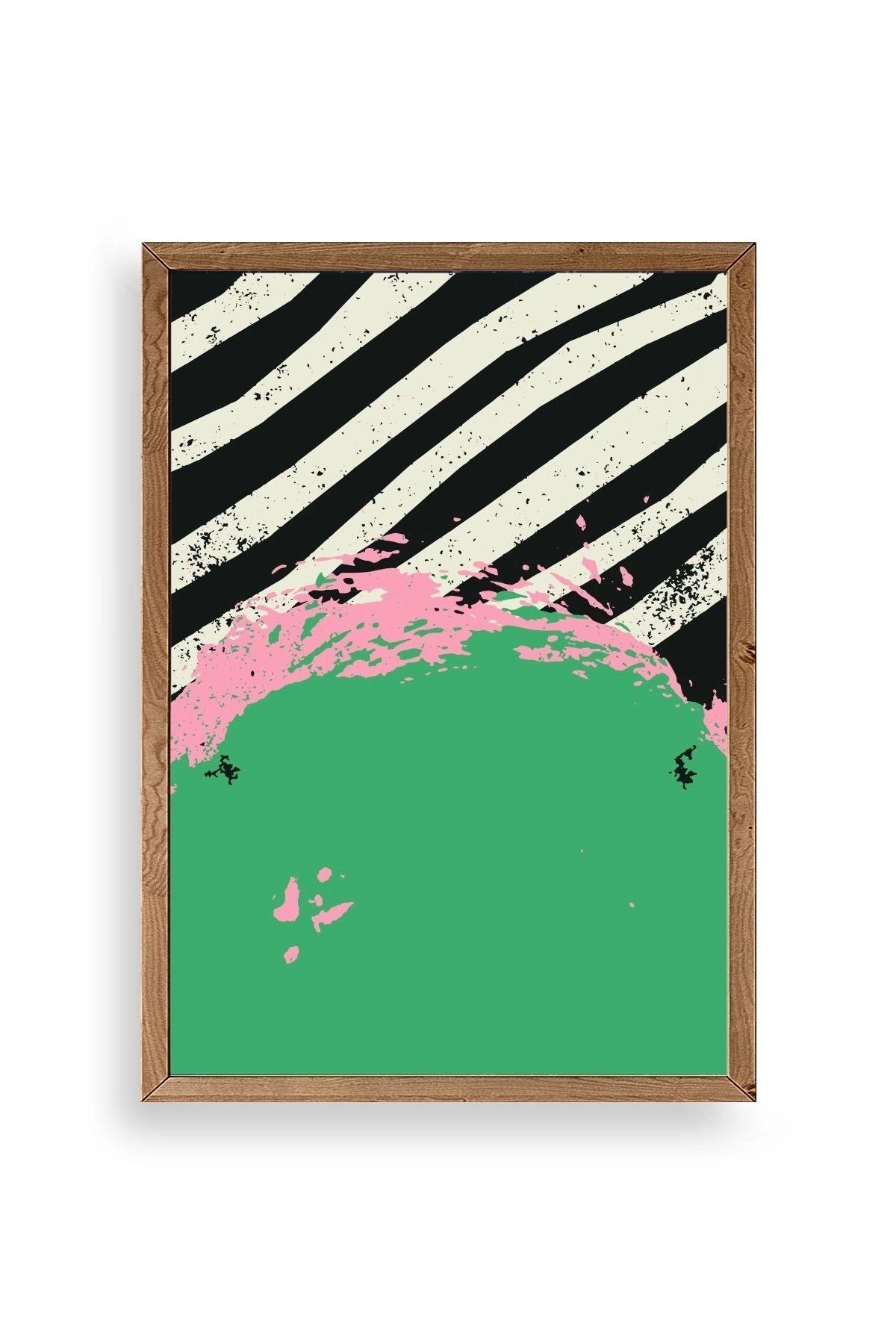 Modern Ahşap Çerçeveli Tablo 30 x 42