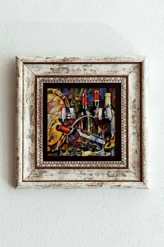 Çerçeveli Taş Tablo , Çerçeveli Taş Duvar Dekoru-enkcrcvtbl-00196 20 cm