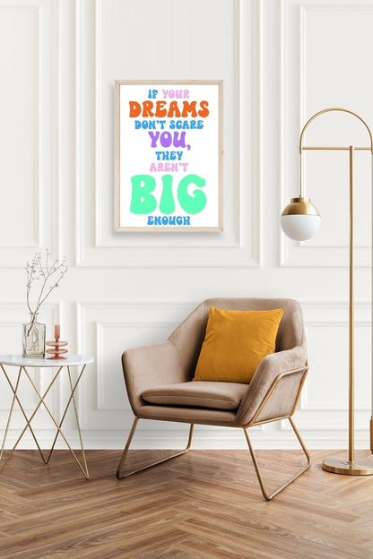 Motto Ahşap Çerçeveli Tablo 17 x 23