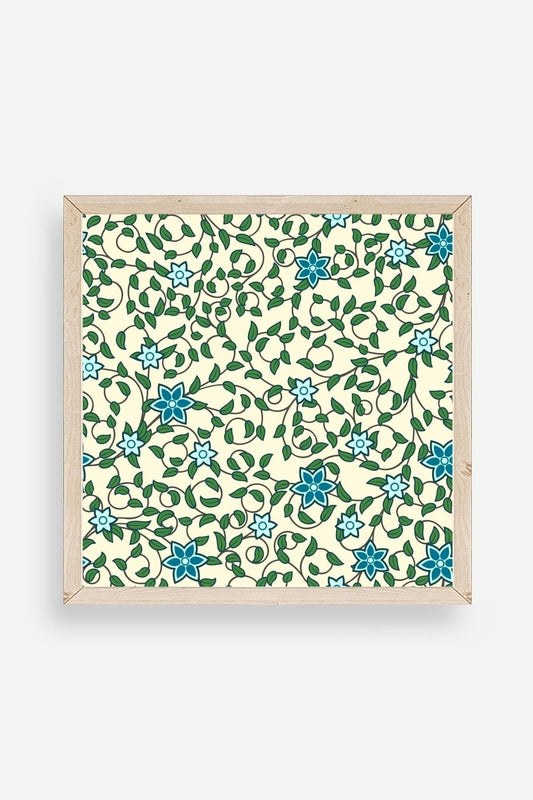 Çiçek Ahşap Çerçeveli Tablo 23 x 23