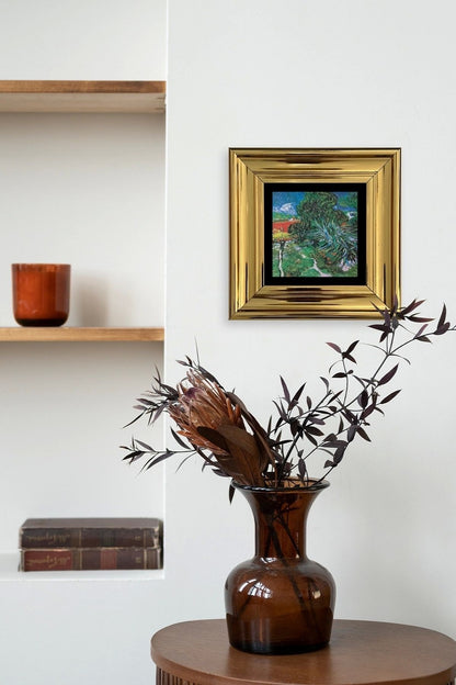 Van Gogh Çerçeveli Taş Tablo 20 cm