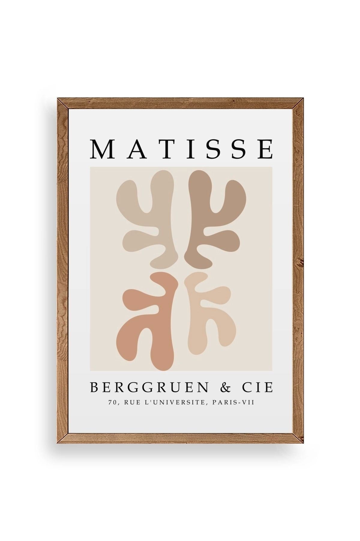 Soyut Ahşap Çerçeveli Tablo 50 x 70