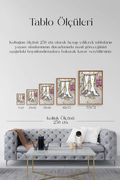 Gastby's Ahşap Çerçeveli Tablo 30 x 42