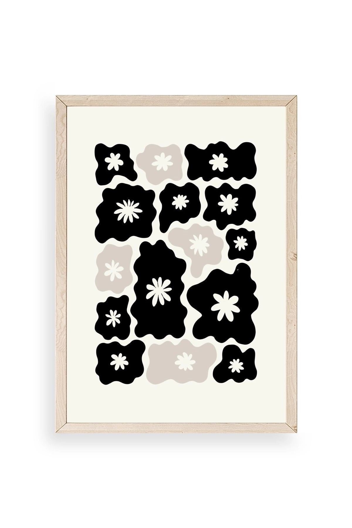 Çiçek Ahşap Çerçeveli Tablo 23 x 30