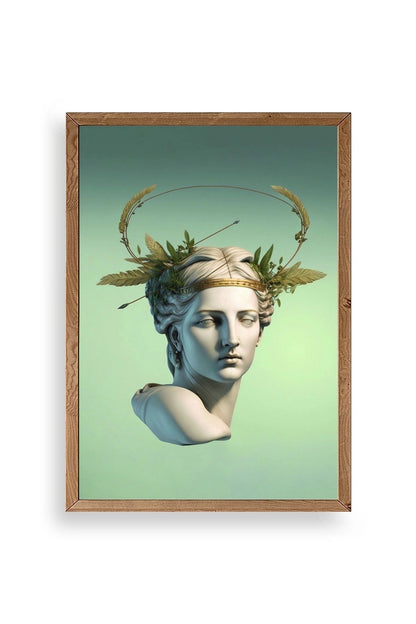 Heykel Ahşap Çerçeveli Tablo 17 x 23