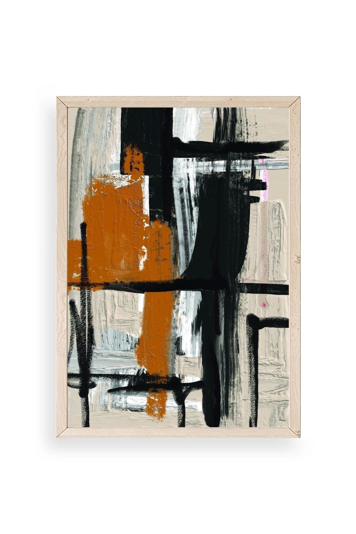 Modern Ahşap Çerçeveli Tablo 23 x 30