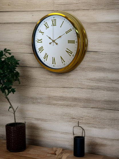 Zentime 40 Cm Gold Lüks Duvar Saati