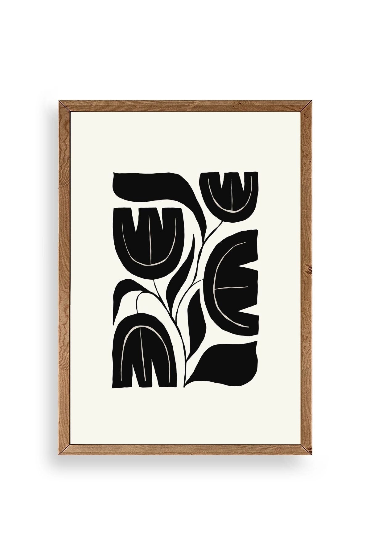 Çiçek Ahşap Çerçeveli Tablo 23 x 30