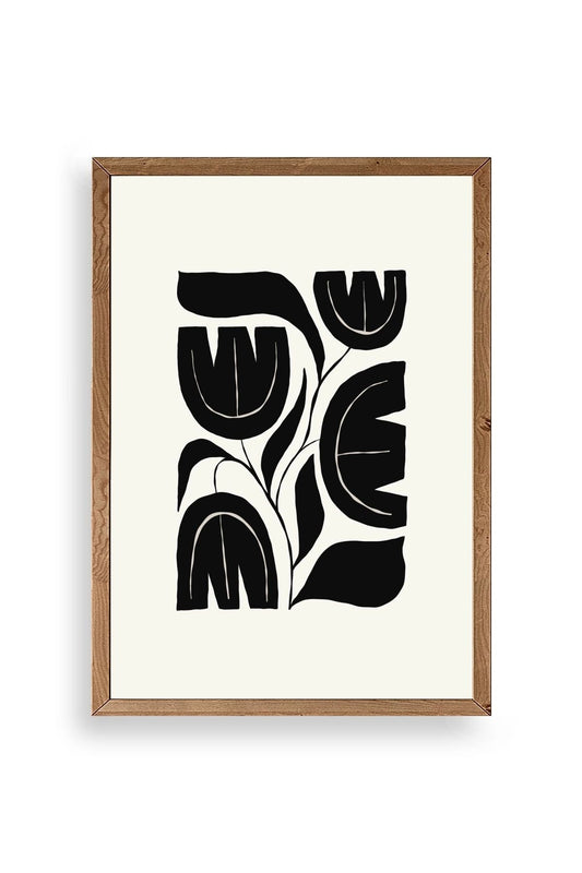 Çiçek Ahşap Çerçeveli Tablo 23 x 30