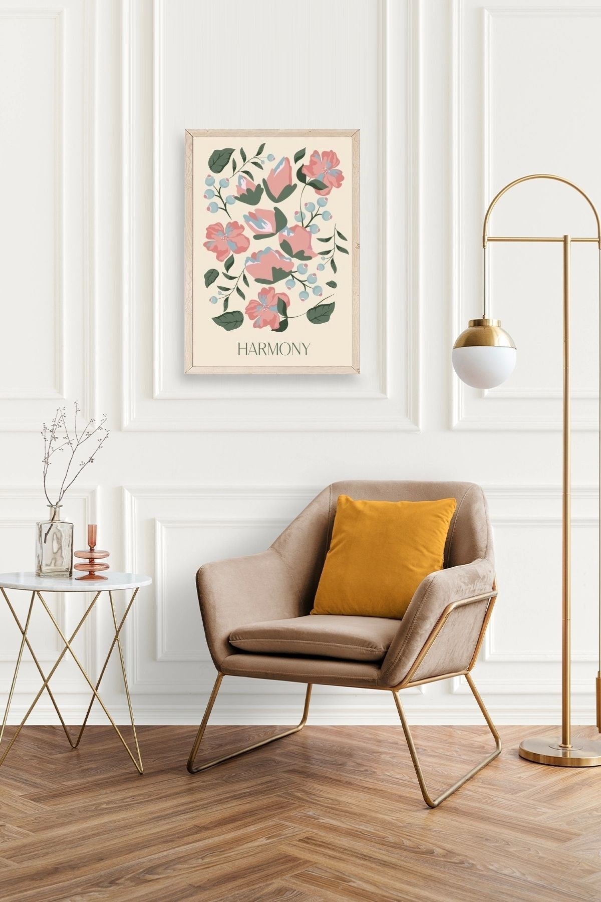 Harmony Ahşap Çerçeveli Tablo 23 x 30