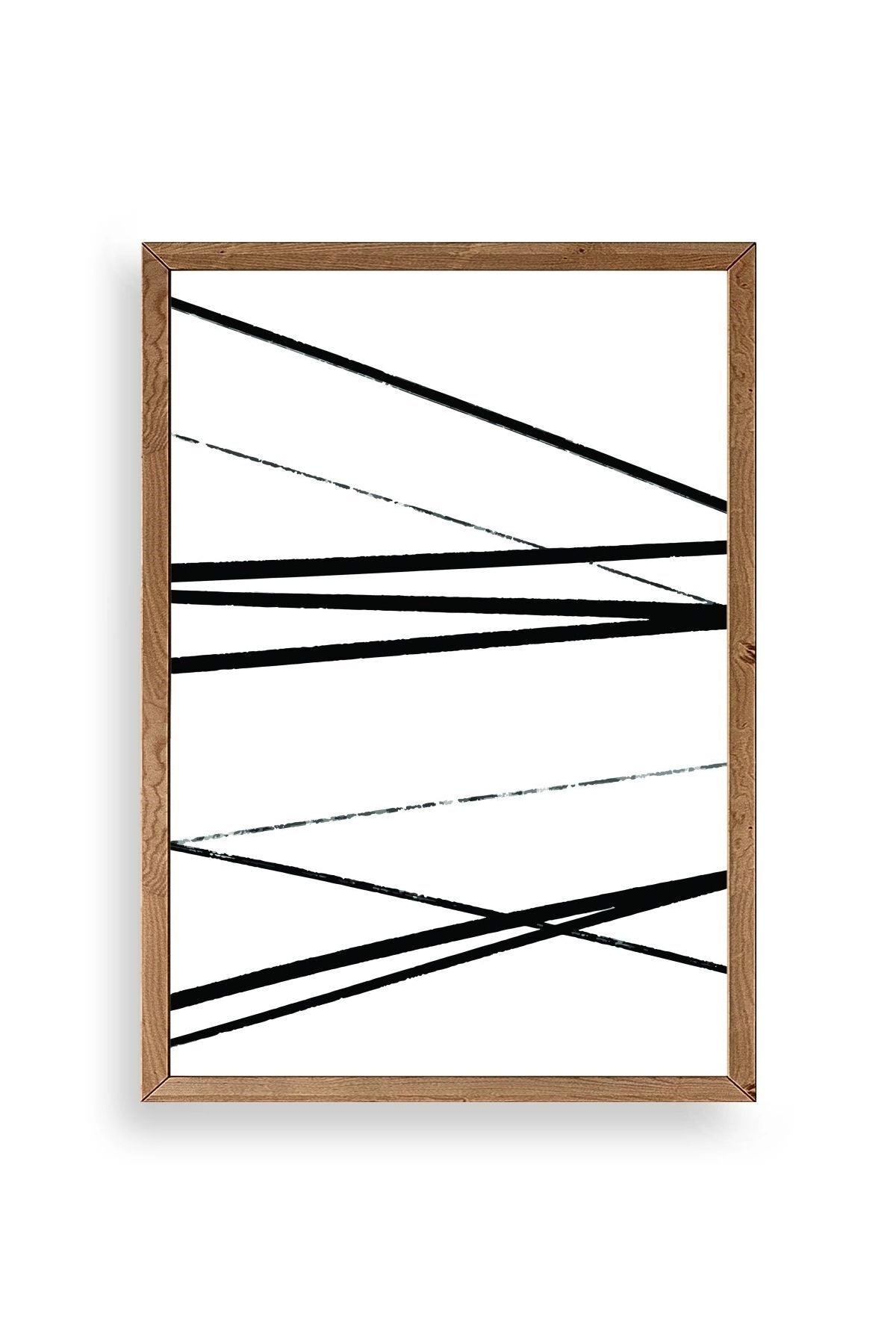 Modern Ahşap Çerçeveli Tablo 23 x 30