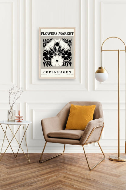 Çiçek Ahşap Çerçeveli Tablo 17 x 23