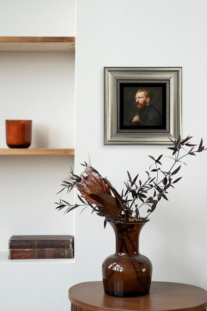 Van Gogh Çerçeveli Taş Tablo 20 cm