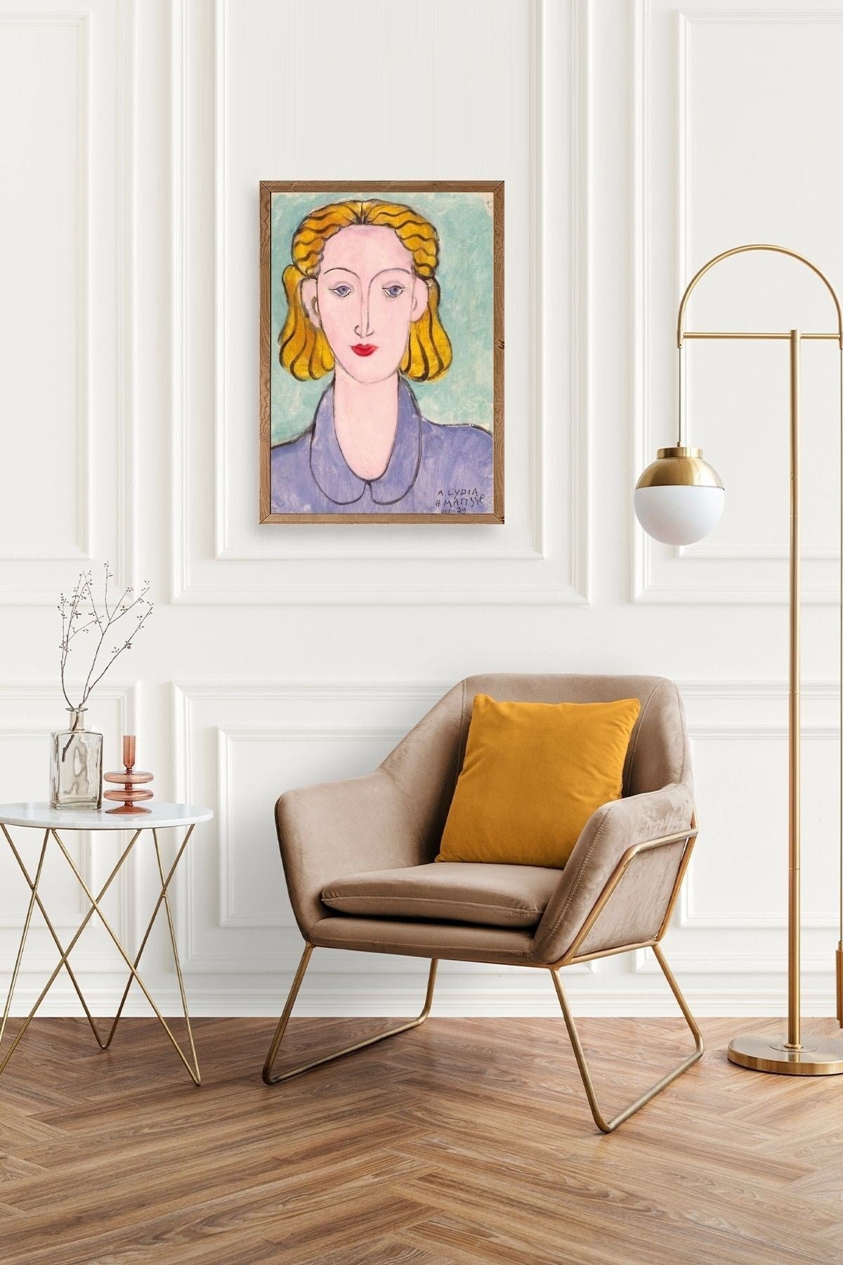 Henri Matisse Ahşap Çerçeveli Tablo 17 x 23