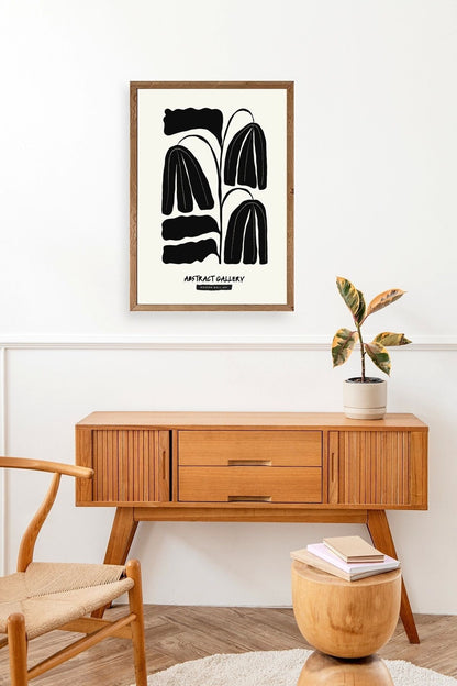 Çiçek Ahşap Çerçeveli Tablo 17 x 23