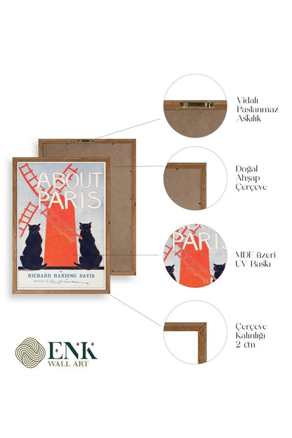 Richard Harding Davis Ahşap Çerçeveli Tablo 30 x 42